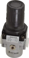 PRO-SOURCE - 3/8 NPT Port, 88 CFM, Aluminum Intermediate Regulator - 7 to 145 psi Range, 220 Max psi Supply Pressure, 1/8" Gauge Port Thread, 2.16" Wide x 5.31" High - Americas Industrial Supply