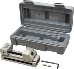 Gibraltar - 1-31/32" Jaw Width, 65mm Jaw Opening Capacity, 0.984" Jaw Height, Toolmaker's Vise - Flat Jaw, 0.003" Parallelism, 0.005" Squareness, 135mm OAL x 1.97" OAH - Americas Industrial Supply
