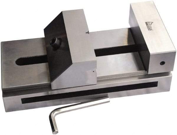 Gibraltar - 5-29/32" Jaw Width, 7" Jaw Opening Capacity, 1.969" Jaw Height, Toolmaker's Vise - Flat Jaw, 0.00012" Parallelism, 0.0002" Squareness, 300mm OAL x 3-15/16" OAH - Americas Industrial Supply