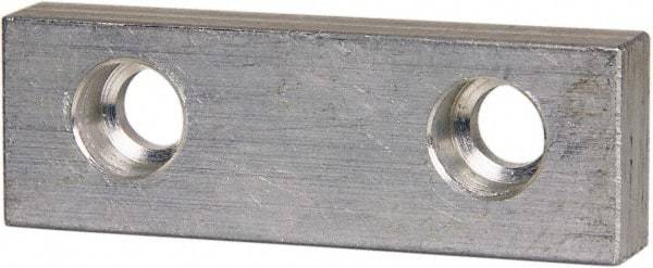 Gibraltar - 3" Wide x 1" High x 1/2" Thick, Flat/No Step Vise Jaw - Soft, Aluminum, Fixed Jaw, Compatible with 3" Vises - Americas Industrial Supply