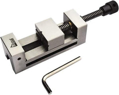 Gibraltar - 2.48" Jaw Width, 3.43 Jaw Opening Capacity, 1.26" Jaw Height, Toolmaker's Vise - Flat Jaw, 0.00012" Parallelism, 0.0002" Squareness, 230mm OAL x 2.48" OAH - Americas Industrial Supply