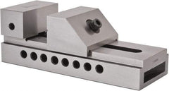 Gibraltar - 3" Jaw Width, 3-3/8" Jaw Opening Capacity, 4" Jaw Height, Toolmaker's Vise - Flat Jaw, 0.005" Parallelism, 0.005" Squareness, 7-1/2" OAL x 2.76" OAH - Americas Industrial Supply