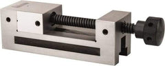 Gibraltar - 2-1/2" Jaw Width, 3" Jaw Opening Capacity, 1-1/4" Jaw Height, Toolmaker's Vise - Flat Jaw, 0.0002" Parallelism, 0.0003" Squareness, 7.4" OAL x 2-1/2" OAH - Americas Industrial Supply