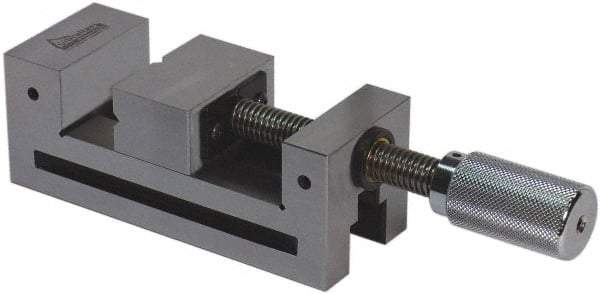 Gibraltar - 2-7/8" Jaw Width, 3-3/4" Jaw Opening Capacity, 1.35" Jaw Height, Toolmaker's Vise - Flat Jaw, 0.00012" Parallelism, 0.0002" Squareness, 7" OAL x 2.8" OAH - Americas Industrial Supply