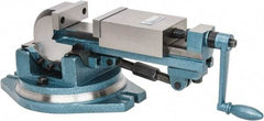 Gibraltar - 4" Jaw Width, 4-11/64" Jaw Opening Capacity, 3-Way Angle Swivel Machine Vise - Manual Operation, 1 Station, 20" Long x 7.28" High x 1-1/2" Deep, Cast Iron - Americas Industrial Supply