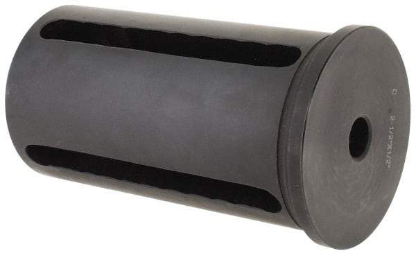 Interstate - 1/2" ID, 2-1/2" OD, 4-1/2" Length Under Head, Type C Lathe Tool Holder Bushing - 4-1/8" Slot Length - Exact Industrial Supply