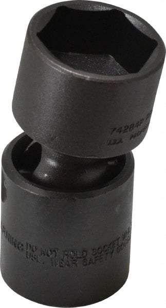 Proto - 1/2" Drive 1-1/16" Standard Universal Impact Socket - 6 Points, 3" OAL - Americas Industrial Supply