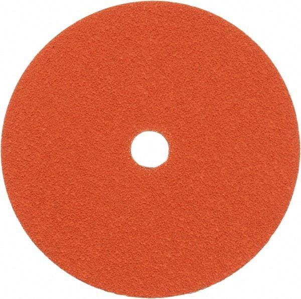 Norton - 7" Diam 7/8" Hole 50 Grit Fiber Disc - Ceramic, Series R980P - Americas Industrial Supply