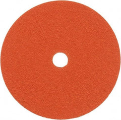 Norton - 7" Diam 7/8" Hole 50 Grit Fiber Disc - Ceramic, Series R980P - Americas Industrial Supply