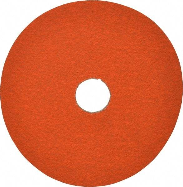 Norton - 5" Diam 7/8" Hole 60 Grit Fiber Disc - Ceramic, Series R980P - Americas Industrial Supply