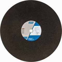 Norton - 16" Zirconia Alumina Cutoff Wheel - 5/32" Thick, 1" Arbor, 3,820 Max RPM, Use with Stationary Grinders - Americas Industrial Supply
