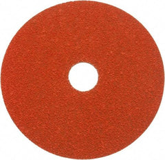Norton - 5" Diam 7/8" Hole 50 Grit Fiber Disc - Ceramic, Series R980P - Americas Industrial Supply