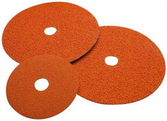 Norton - 9-1/8" Diam 7/8" Hole 36 Grit Fiber Disc - Medium Grade, Ceramic, Series R980P - Americas Industrial Supply