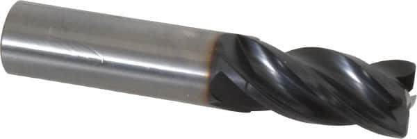 OSG - 3/4", 4 Flute, Single End, Solid Carbide, 0.06" Corner Radius End Mill - 4" OAL, Right Hand Flute, 1-1/2" LOC, Right Hand Cut - Americas Industrial Supply