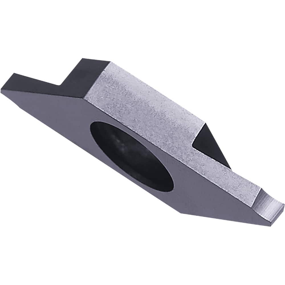TKF12L100-T PR1535 Carbide Cutoff Insert Megacoat Nano Finish, 0° Neutral Lead Angle, LH Insert, 1mm Cutting Width, 0.08mm Corner Radius, Series KTKF