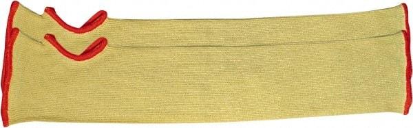 PRO-SAFE - Size Universal, Yellow ATA Cut Resistant Sleeve - 24" Long Sleeve, Cut Resistance Level 4, Elastic Opening at Both Ends, Made with Thumb Hole - Americas Industrial Supply