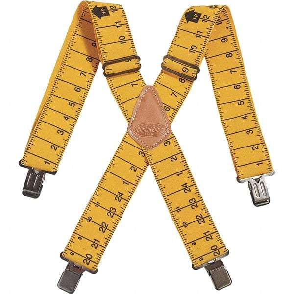 Bucket Boss - Suspenders - Elastic, Black & Yellow - Americas Industrial Supply