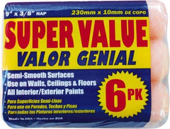 Premier Paint Roller - 3/8" Nap, 9" Wide Paint General Purpose Roller Cover - Medium Texture, Polyester - Americas Industrial Supply