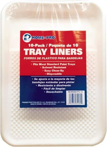 Premier Paint Roller - 9" Roller Compatible Paint Tray Liner - 1 Qt Capacity, 12" Wide, Plastic - Americas Industrial Supply