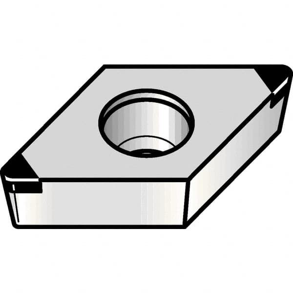 Kennametal - CNGM433 CB1 Grade KBH20 PCBN Turning Insert - Nano-Composite Finish, 80° Diamond, 1/2" Inscr Circle, 3/16" Thick, 3/64" Corner Radius - Americas Industrial Supply