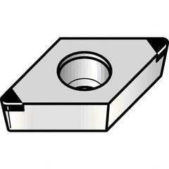 Kennametal - CNGM433 CB1 Grade KBH20 PCBN Turning Insert - Nano-Composite Finish, 80° Diamond, 1/2" Inscr Circle, 3/16" Thick, 3/64" Corner Radius - Americas Industrial Supply