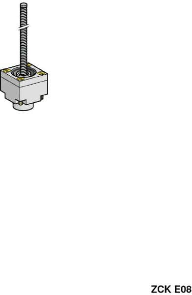 Telemecanique Sensors - 3.7 Inch Long, Limit Switch Head - For Use with ZCK Limit Switches - Americas Industrial Supply