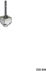 Telemecanique Sensors - 3.7 Inch Long, Limit Switch Head - For Use with ZCK Limit Switches - Americas Industrial Supply