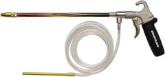 Guardair - 120 Max psi Brass Syphon Spray Gun - 1/4 NPT Inlet, 12" Tube Length, Aluminum Body/Brass Nozzle - Americas Industrial Supply