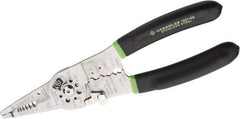 Greenlee - 18 AWG Solid, 20 AWG Stranded Max Capacity Wire Stripper/Crimper - 9" OAL, Cushion Grip Handle - Americas Industrial Supply