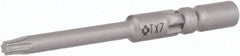 Wera - 4mm Drive, Torx Precision Screwdriver Bit - 1-9/16" OAL - Americas Industrial Supply