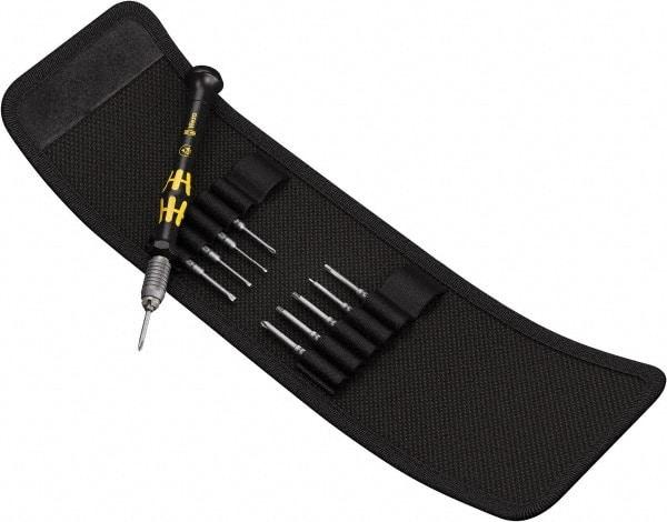 Wera - 11 Piece Hex, Phillips, Slotted & Torx Screwdriver Set - Blade Sizes: Width mm 1.5, 2 & 3, Bit Sizes: Hex mm 1.5 & 2, Torx 5 & 6 - Americas Industrial Supply