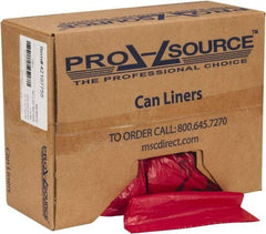 PRO-SOURCE - 32 Gal Capacity, Red, Hazardous Waste Bag - 1.3 mil Thick x 30" Wide x 43" High, Roll - Americas Industrial Supply