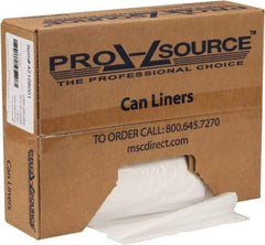 PRO-SOURCE - 1.5 mil Thick, Heavy-Duty Trash Bags - Hexene Resins, Roll Dispenser, 33" Wide x 39" High, Clear - Americas Industrial Supply