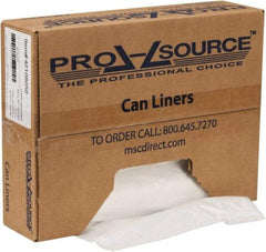 PRO-SOURCE - 1.1 mil Thick, Heavy-Duty Trash Bags - Hexene Resins, Roll Dispenser, 43" Wide x 47" High, Clear - Americas Industrial Supply