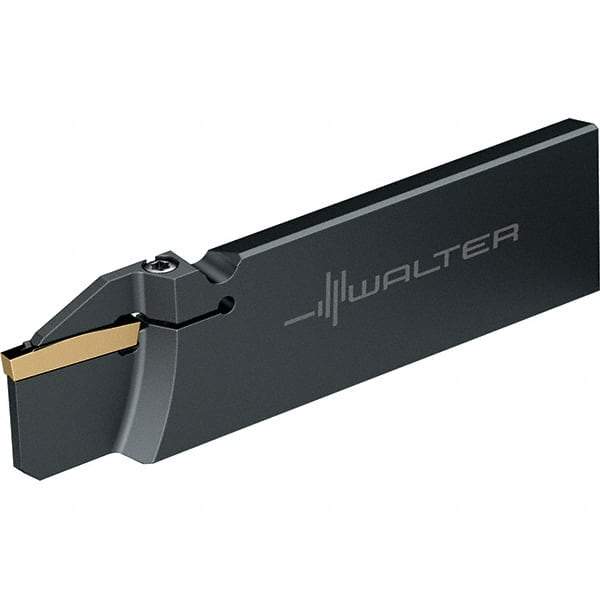 Walter - 1.0236" Blade Height, 4.3307" OAL, Left Hand Cut, Single End Indexable Cut-Off Blade - 16mm Max Depth of Cut, G1041 C Blade - Americas Industrial Supply