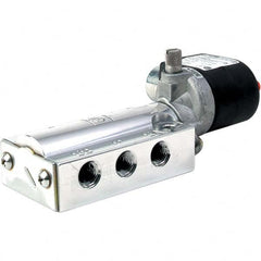 Parker - 120/60 - 110/50 VAC 1/4" NPT Port Aluminum 5-Way, 2 Position Solenoid Valve - Americas Industrial Supply