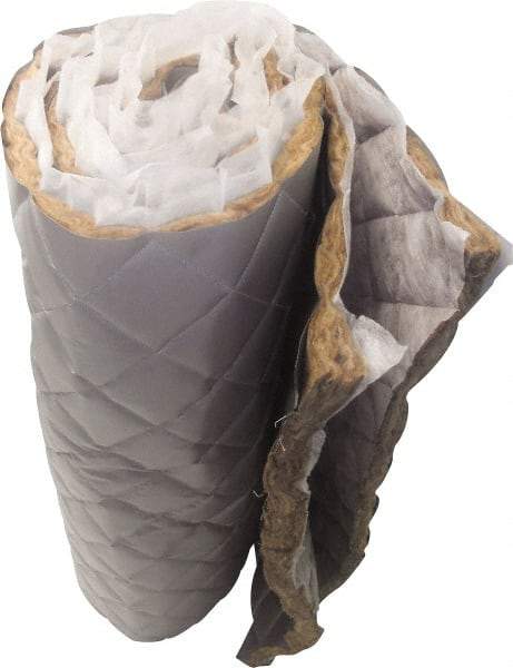 Singer Safety - 25' Long x 48" Wide, Fiberglass Roll - ASTM E-84 Specification, Metallic Gray - Americas Industrial Supply