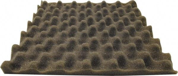 Singer Safety - 27" Long x 54" Wide, Polyester Polyurethane Convoluted Foam - Dept of Transportation MVSS #302, Underwriters Laboratories UL94 #HF-1 Specification, Charcoal Gray - Americas Industrial Supply