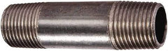 Value Collection - Schedule 80, 1-1/2" Diam x 7" Long Black Pipe Nipple - Seamless - Americas Industrial Supply