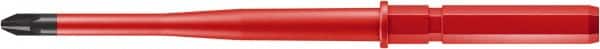 Wera - #1, Insulated Phillips 1,000 Volt Insulated Screwdriver Bit - 3/8" Drive, 6-1/4" OAL - Americas Industrial Supply