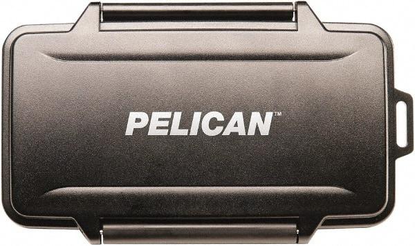 Pelican Products, Inc. - 4-51/64" Wide x 39/64" High, Memory Card Case - Black, Polycarbonate - Americas Industrial Supply