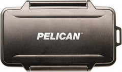 Pelican Products, Inc. - 4-51/64" Wide x 39/64" High, Memory Card Case - Black, Polycarbonate - Americas Industrial Supply