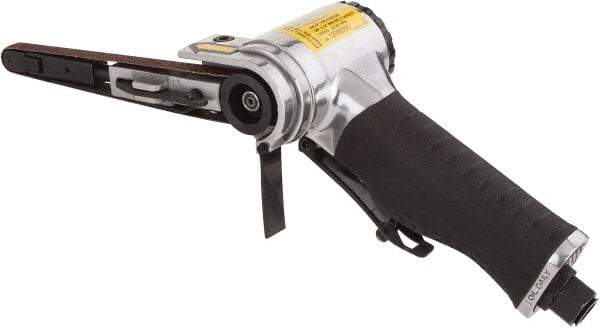 Value Collection - 3/8 x 13 Inch, 20,000 RPM Air Belt Sander - 0.45 Hp, 4 CFM Air Consumption, Rear Exhaust - Americas Industrial Supply