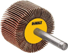 DeWALT - 4-1/2" Diam, 80 Grit Aluminum Oxide Unmounted Flap Wheel - 5/8-11 Thread, 1-1/8" Wide, Coated, Medium Grade, 13,300 Max RPM - Americas Industrial Supply