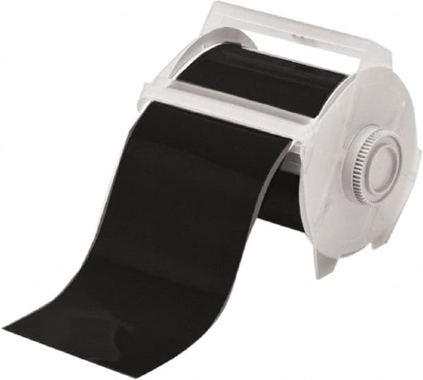 Brady - 4" Wide x 1,200" Long, Black Vinyl Tape - For Globalmark Industrial Labeling System - Americas Industrial Supply
