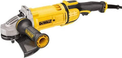 DeWALT - 9" Wheel Diam, 6,500 RPM, Corded Angle & Disc Grinder - 5/8-11 Spindle, 120 Volts - Americas Industrial Supply