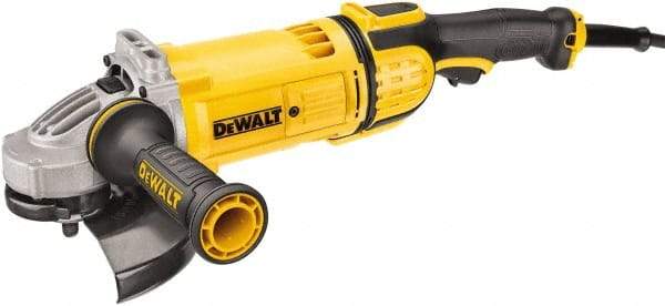 DeWALT - 7" Wheel Diam, 8,500 RPM, Corded Angle & Disc Grinder - 5/8-11 Spindle, 120 Volts - Americas Industrial Supply