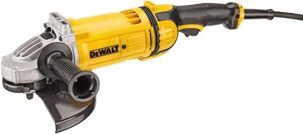 DeWALT - 9" Wheel Diam, 6,500 RPM, Corded Angle & Disc Grinder - 5/8-11 Spindle, 120 Volts - Americas Industrial Supply