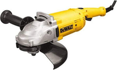 DeWALT - 9" Wheel Diam, 6,500 RPM, Corded Angle & Disc Grinder - 5/8-11 Spindle, 120 Volts - Americas Industrial Supply