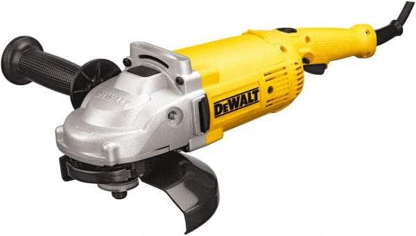 DeWALT - 7" Wheel Diam, 8,500 RPM, Corded Angle & Disc Grinder - 5/8-11 Spindle, 120 Volts - Americas Industrial Supply